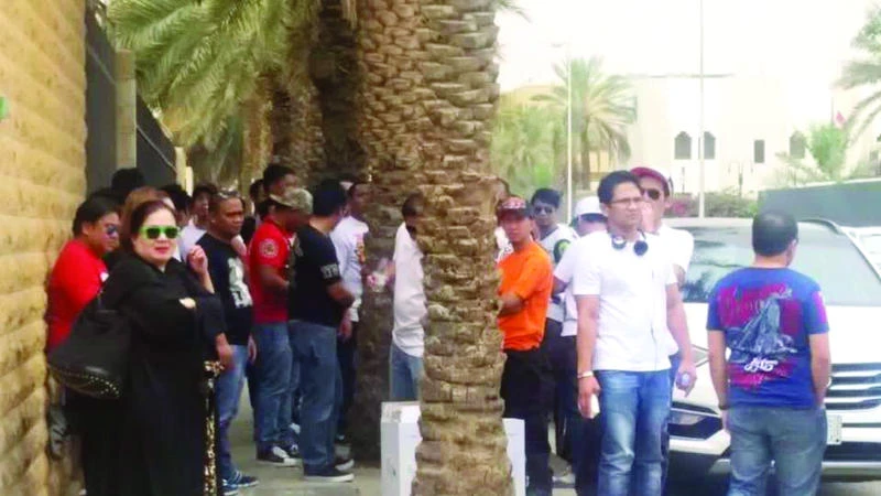 POLL FEVER: Voting is under way at the Philippine Embassy in Riyadh for the country's presidential election, but organizers are unhappy with the turnout.