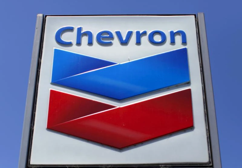 A Chevron gas station sign is seen in California. (Reuters)