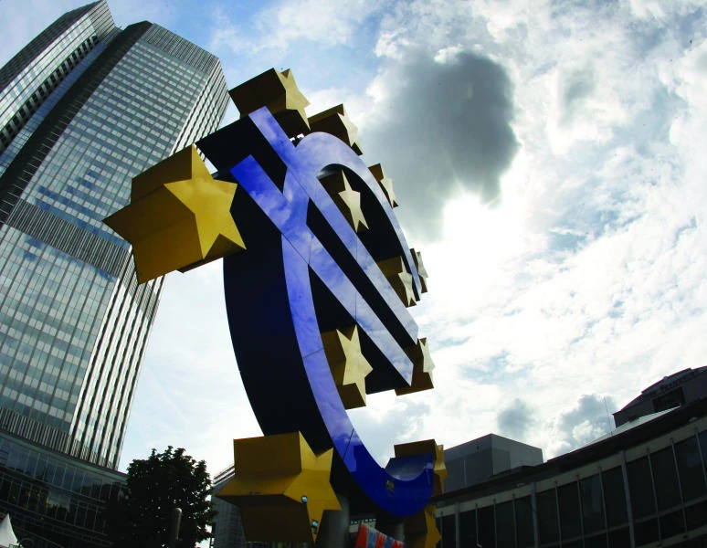 The euro zone economy has finally recouped all the ground lost in the recessions of the past eight years. (AP)