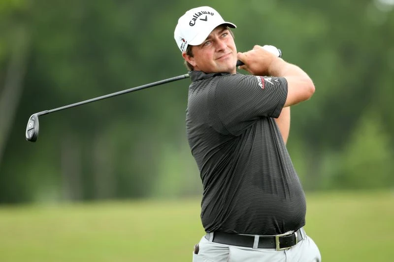 ON TOP: Brian Stuard tees off on the 17th hole during the first round of the Zurich Classic of New Orleans at TPC Louisiana in Avondale, Louisiana, on Thursday. (AFP)