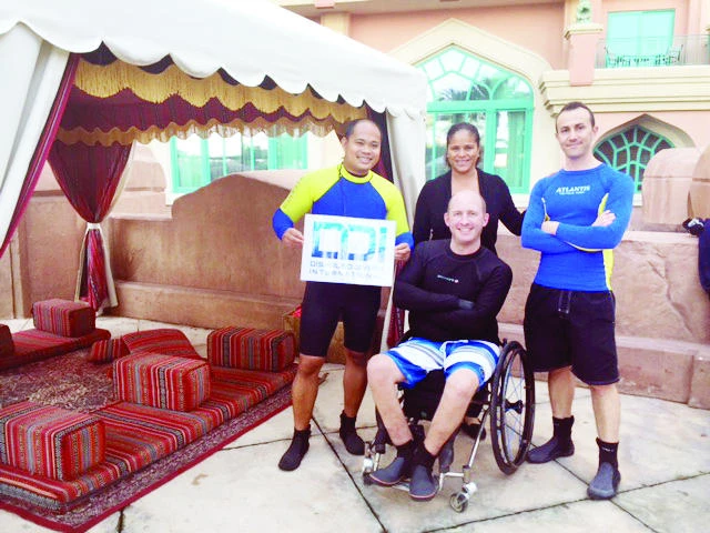 Atlantis, The Plam hosts diving training for special needs people