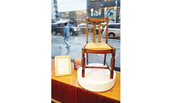 Bidding for Rowling chair reaches $65K