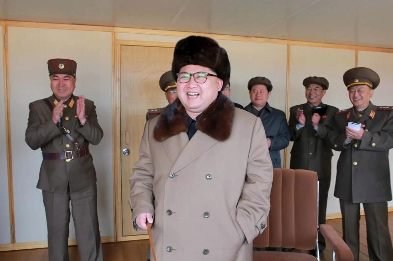 N.Korea says leader Kim supervises test of new engine for missile