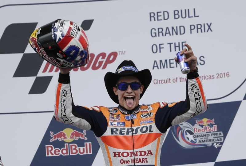 Marquez extends MotoGP reign in Austin, Rossi crashes out