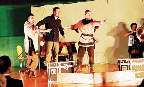 Helicopters overhead as British actors bring Hamlet to Kabul