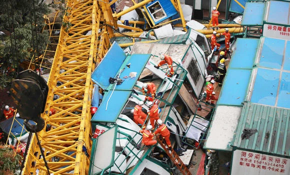 Crane collapse kills 18 in southern China: State media