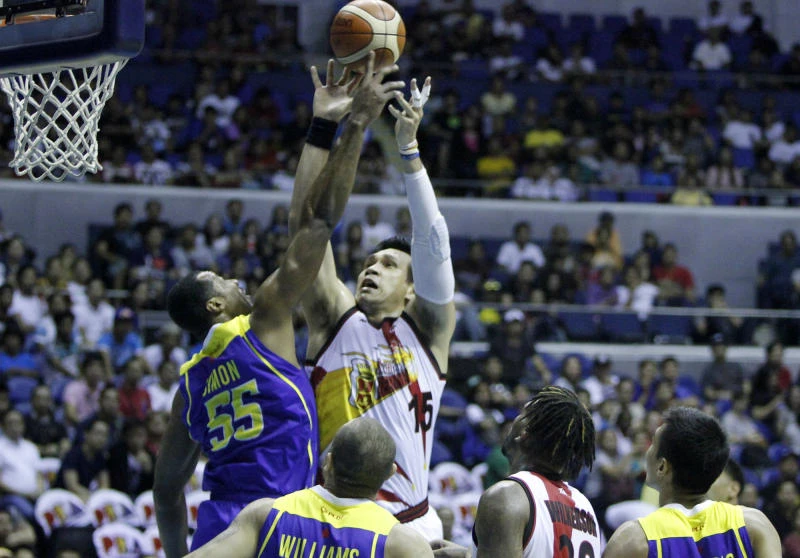 San Miguel rallies to beat TNT, gains No. 1