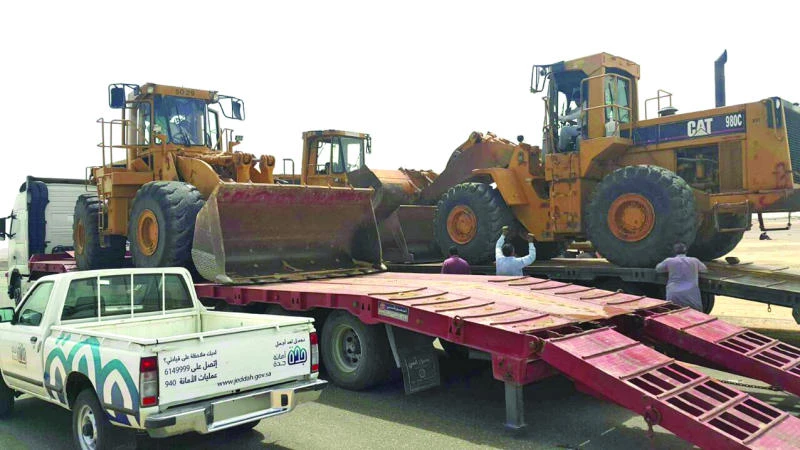 Squatters ejected from tract of land in Jeddah