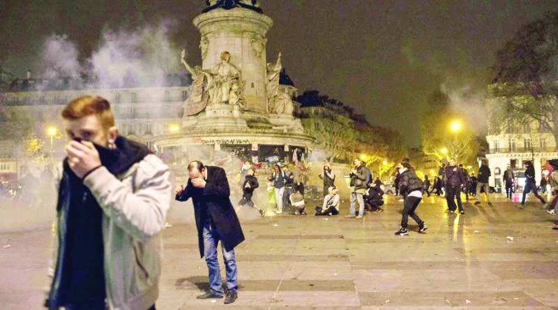 12 held after clashes at Paris youth protest