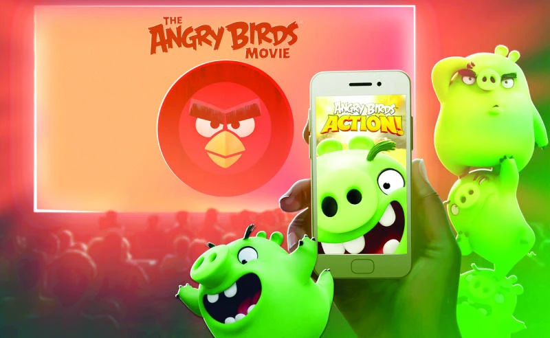 ‘Angry Birds’ maker wants phones out as film credits roll