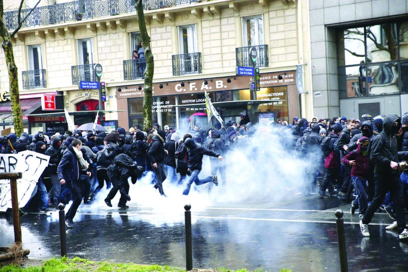 France faces nationwide protests over labor reforms