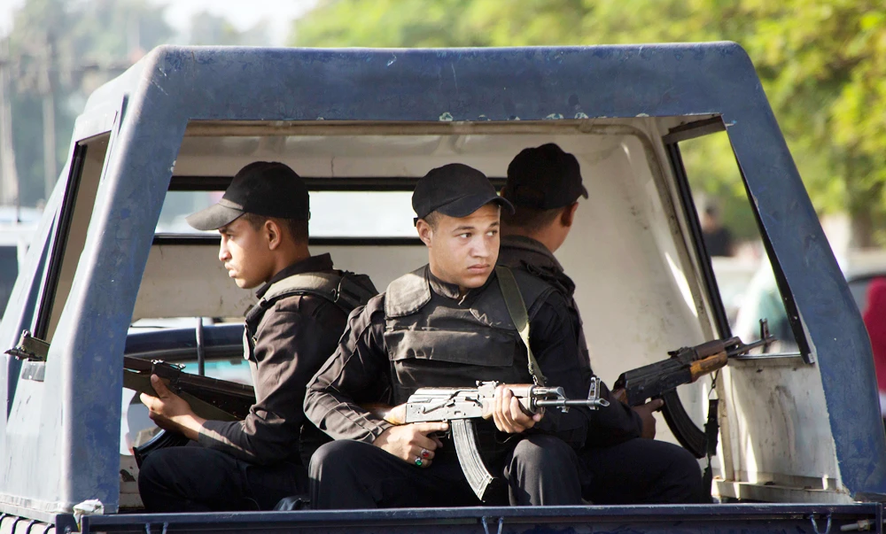 Egyptian policemen patrol in Cairo, Egypt, in this file photo. (AP)