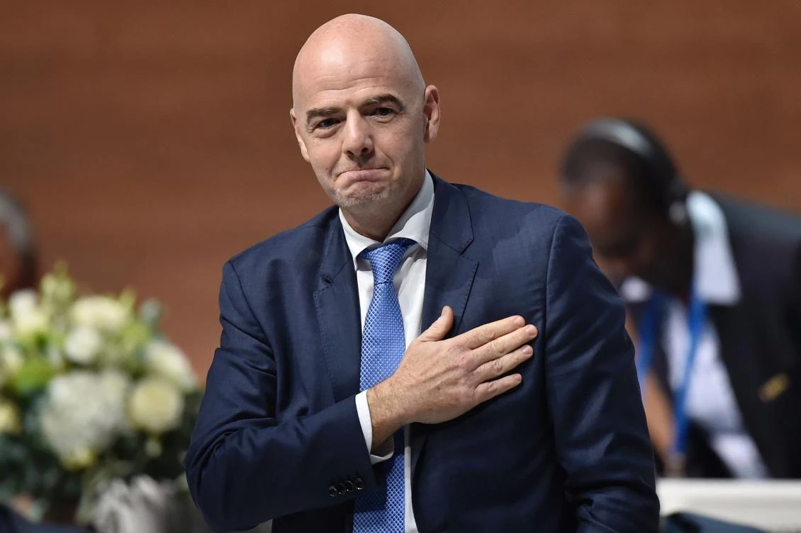 Gianni Infantino — FIFA still waiting for the 'relevant information' from the McLaren reports. (AFP)
