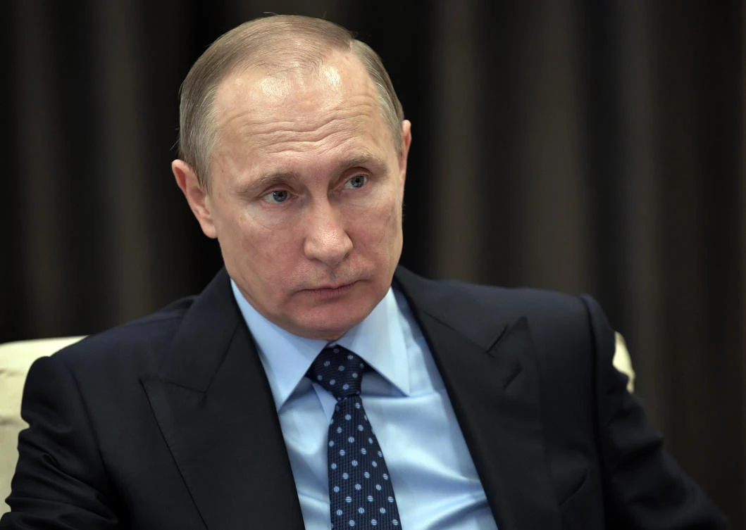 Russian President Vladimir Putin listens during a meeting in the Novo-Ogaryovo residence, outside Moscow, Russia, in this Jan. 30, 2017 file photo. (AP)