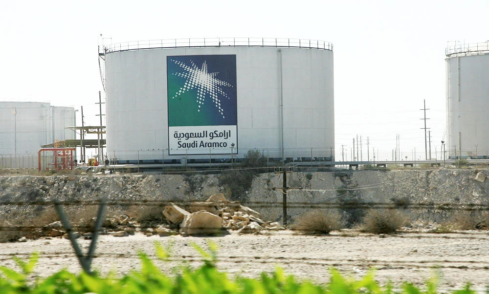 Oil tanks seen at the Saudi Aramco headquarters during a media tour at Damam city, in this file photo. (REUTERS)