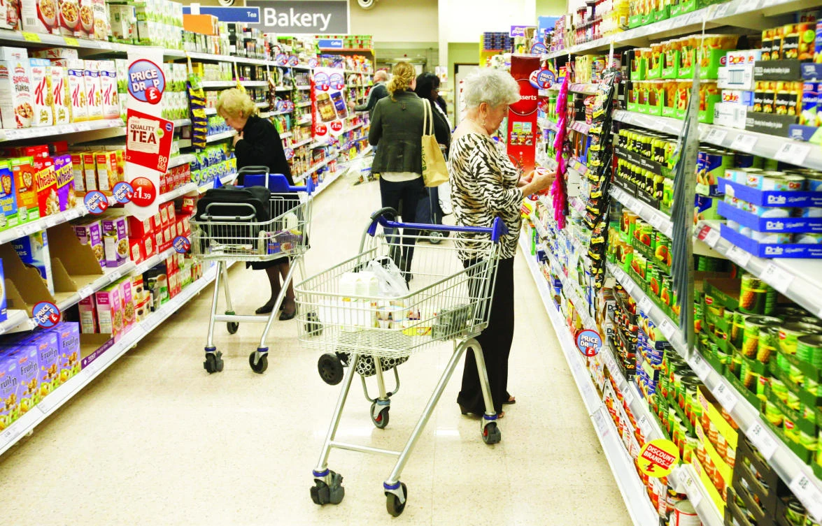 A survey by Lloyds Bank, which was conducted in January but published on Tuesday, showed a “significant” decrease in the proportion of consumers believing that they will have more money left over after household bills had been paid. (Reuters)