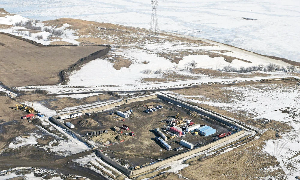 The site where the final phase of the Dakota Access pipeline will take place. (AP)