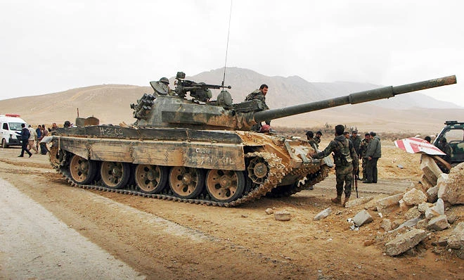Syrian regime fighters retook Palmyra on Thursday. (AFP)