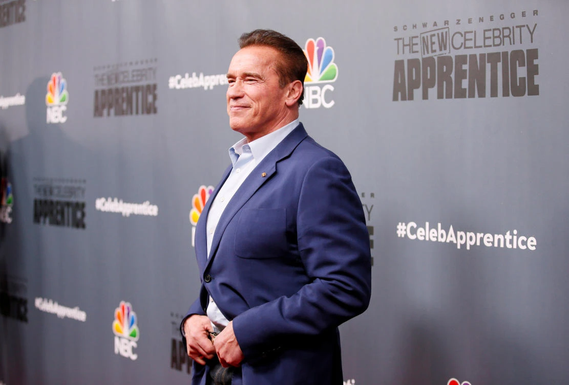 Host Arnold Schwarzenegger poses after a panel for "The New Celebrity Apprentice" in Universal City, California, on December 9, 2016. (Reuters file photo)