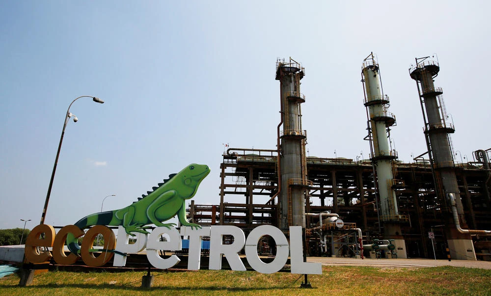 View of the oil refinery Ecopetrol in Barrancabermeja, Colombia, in this March 1, 2017 photo. (Reuters)