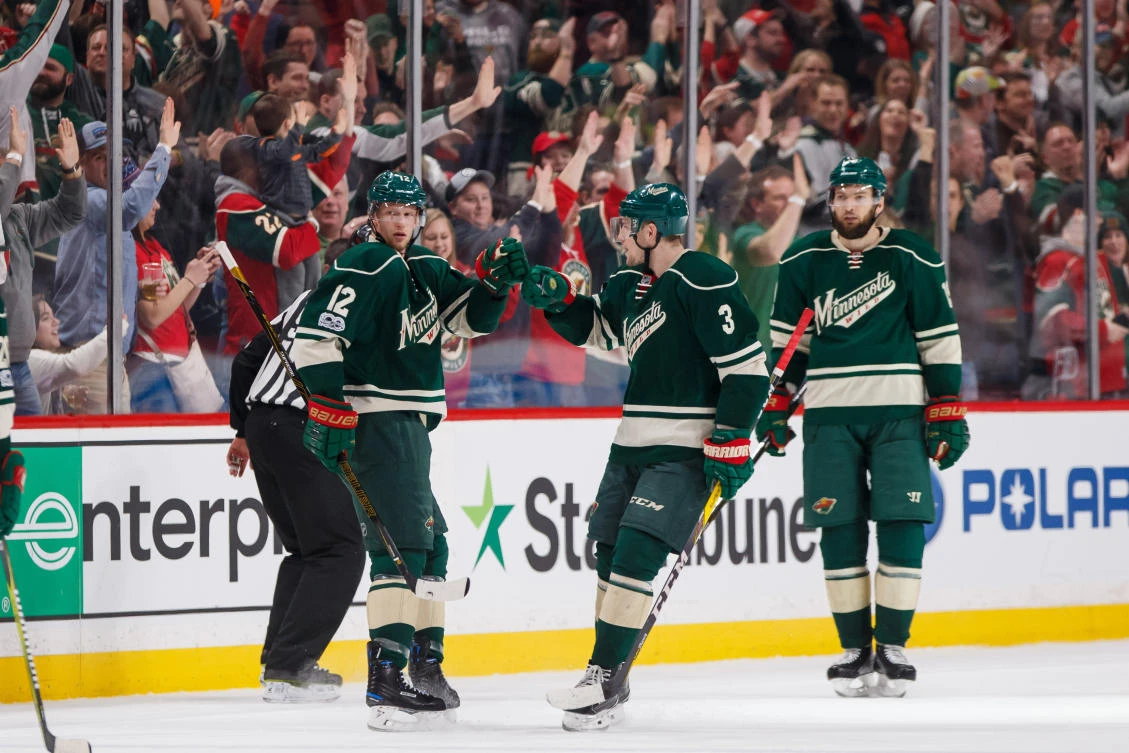 Parise, Staal lead Wild to 3-1 win over Sharks