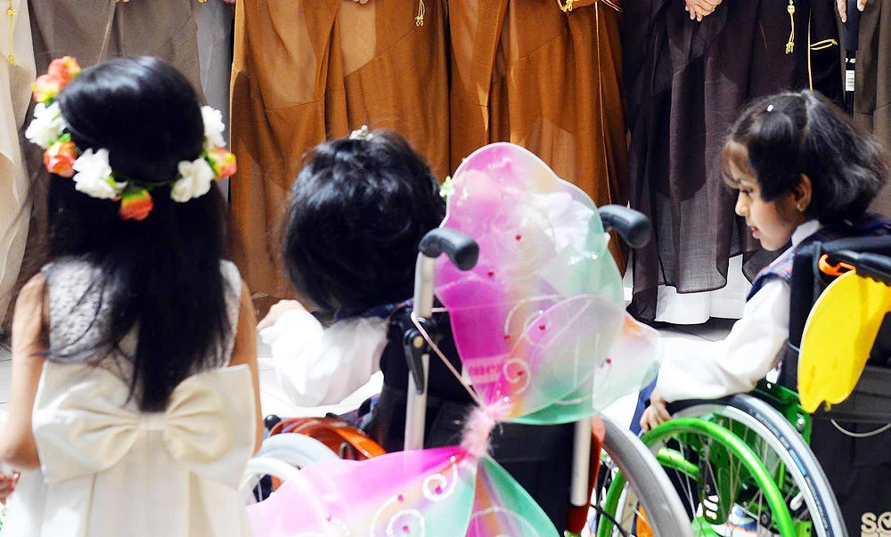 The event showcased a presentation of disabled children supported by the DCA. (SPA)