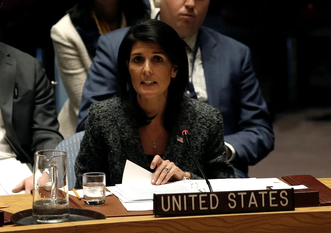 US Ambassador to the United Nations Nikki Haley. (Reuters)