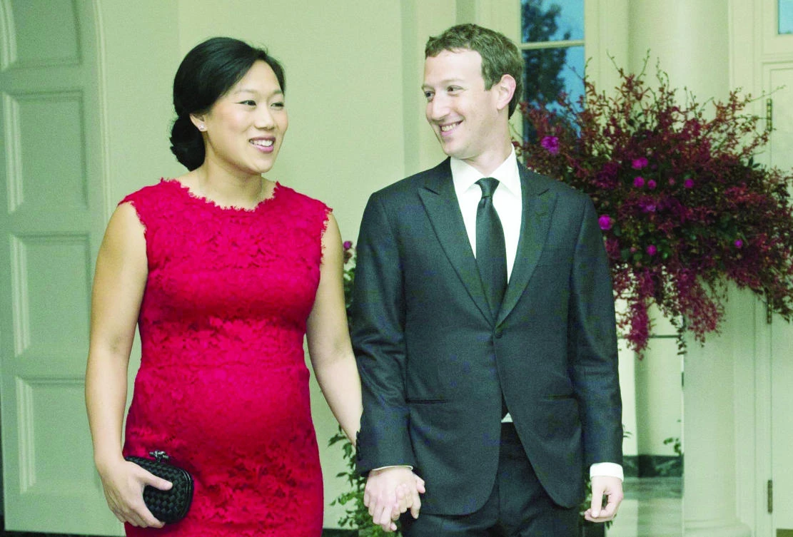 Mark Zuckerberg with his wife Priscilla Chan in this file photo. (AFP)