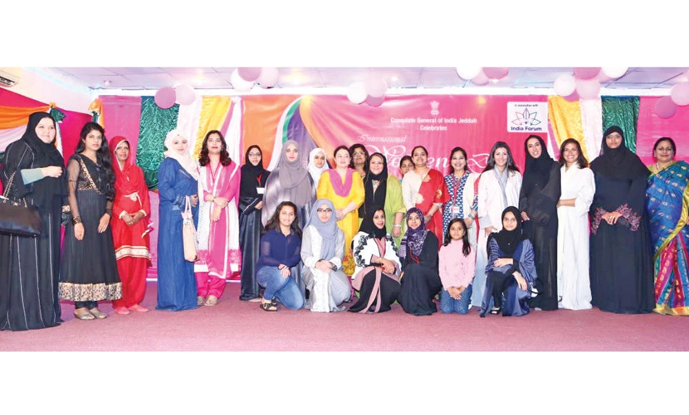 Among the Saudi role models at the Indian Consulate’s event in Jeddah were Samar Fatany, Rasha Hefzi, Yasmeen Al-Maimani, Rahaf Al-Saiari and Nouf Al-Marwaai. (AN photo)