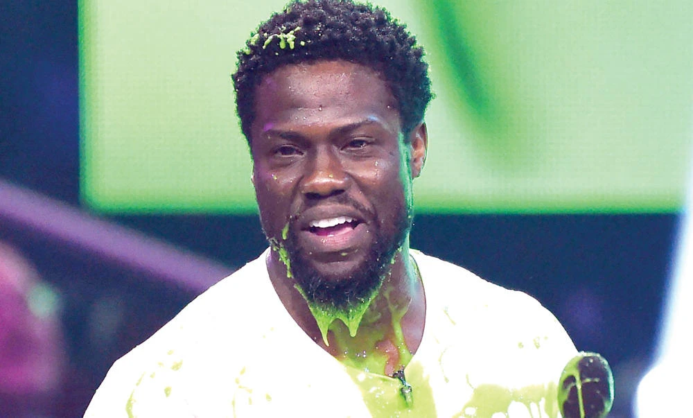 Actor Kevin Hart at the 30th Annual Nickelodeon Kids’ Choice Awards in Los Angeles. (AFP)