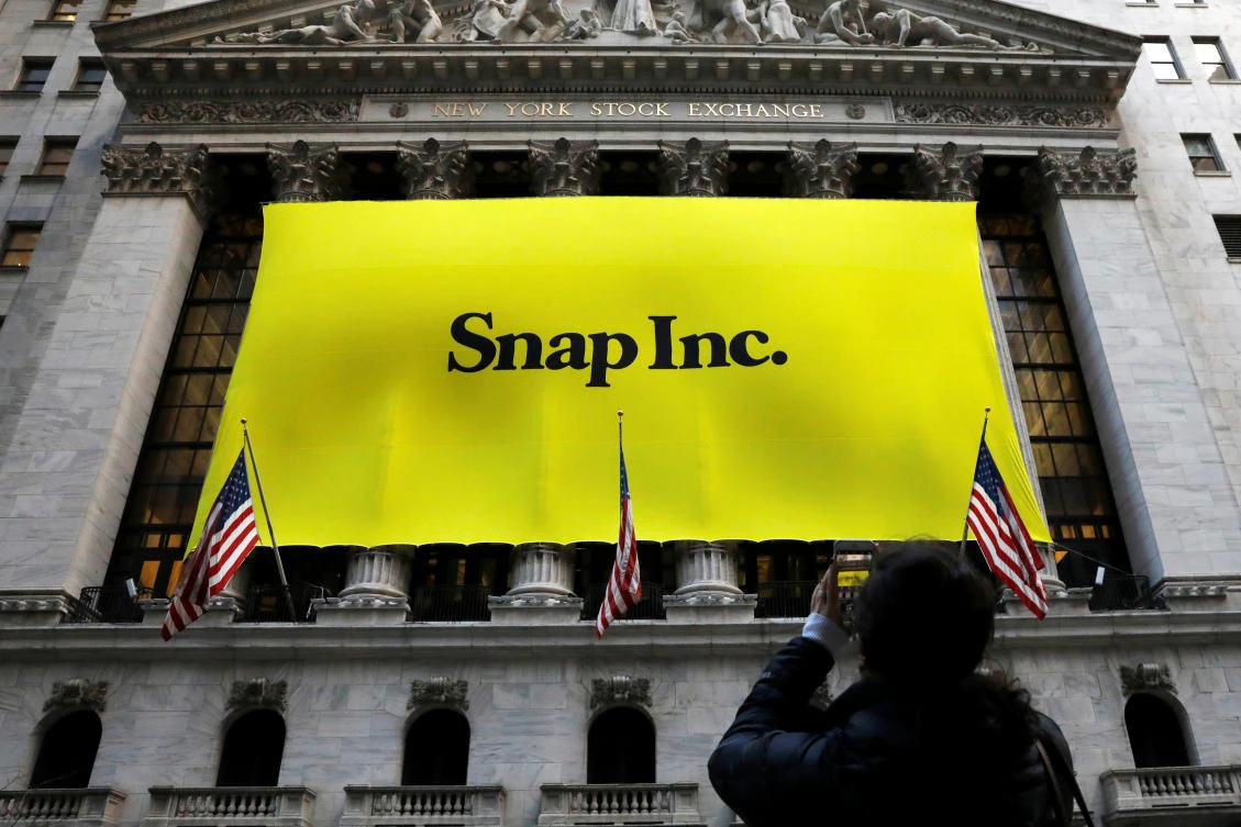 The stock of Snapchat’s parent company has been on a roller-coaster ride since its market debut last week, surging more than 70 percent from the initial public offering (IPO) price in the first two days of trading and plunging back down by a quarter since. (Reuters)