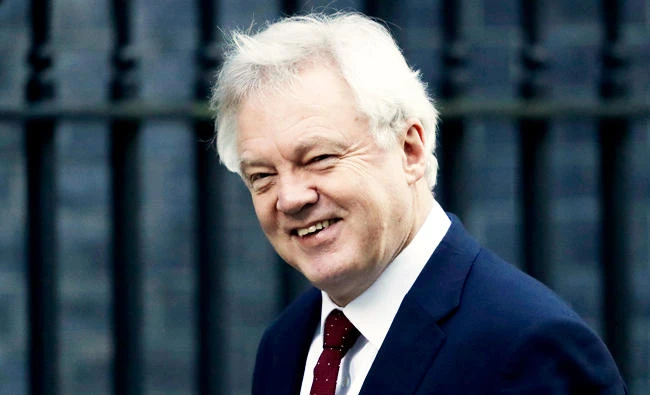 A Tuesday, Jan. 17, 2017 photo of British Secretary of State for Exiting the European Union, David Davis, arriving at 10 Downing Street in London. (AP)