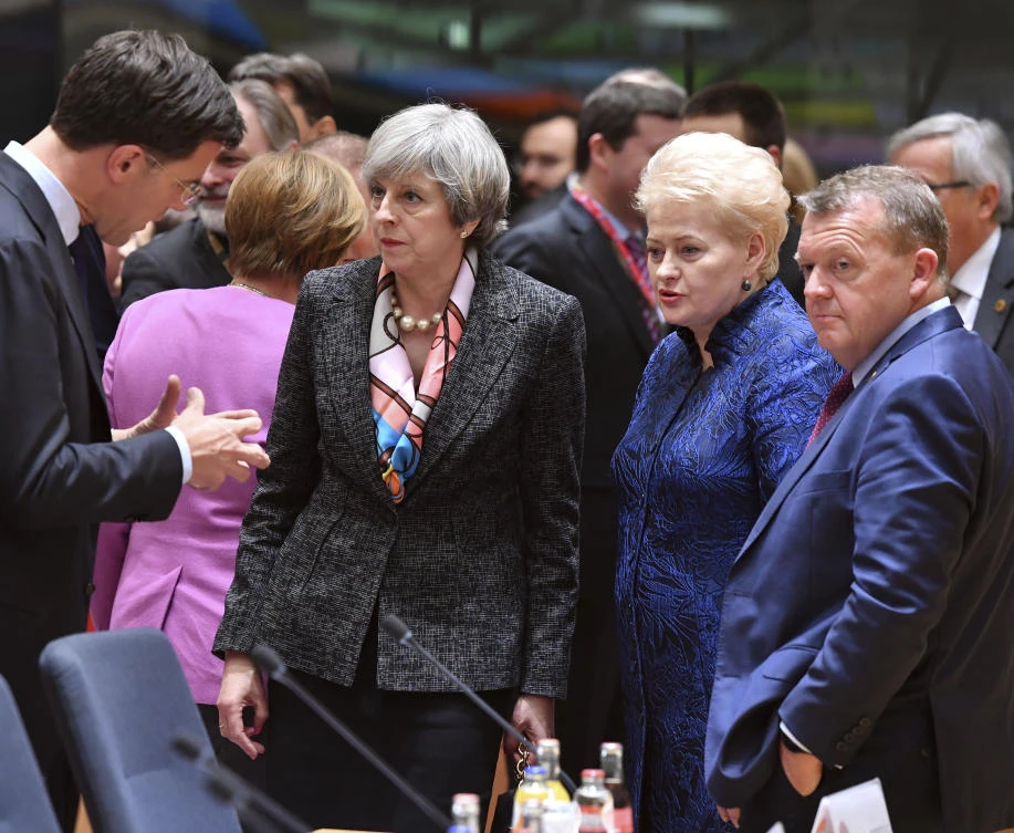 British Prime Minister Theresa May is expected to trigger Article 50 this week, begin the process to remove Britain from the EU. (AP Photo/Geert Vanden Wijngaert)