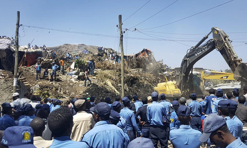 Death toll reaches 50 in Ethiopia landfill collapse