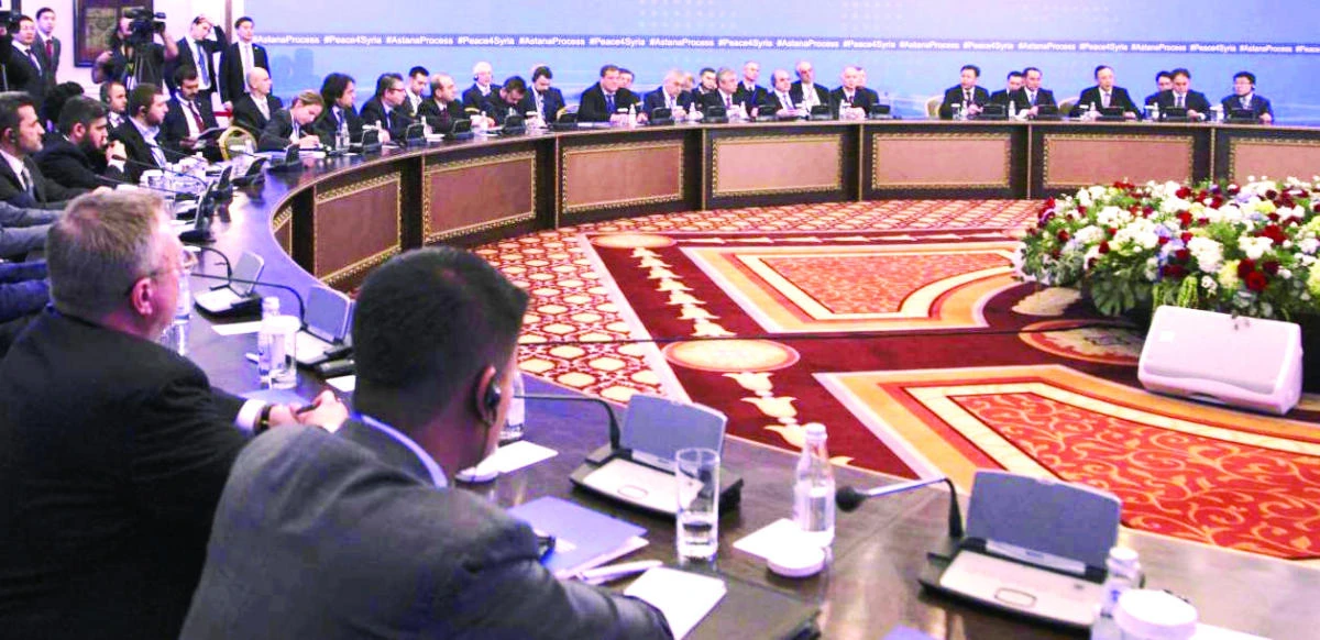 Delegates discuss Syria crisis in Astana, Kazakhstan, in this file photo. (Reuters)