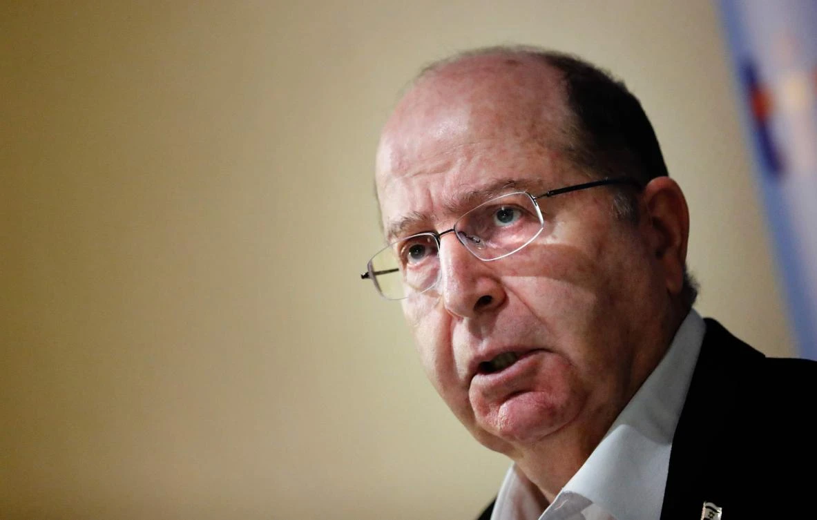 Former Israeli defense minister Moshe Yaalon is seen during a press briefing in Jerusalem on March 15, 2017. (AFP)
