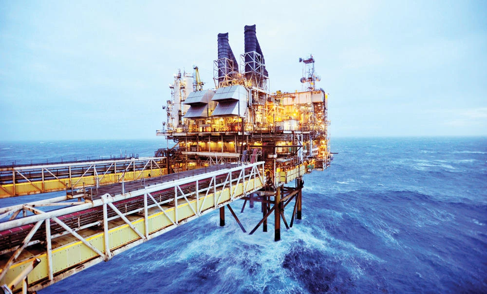 A section of the BP Eastern Trough Area Project (ETAP) oil platform is seen in the North Sea, around 100 miles east of Aberdeen in Scotland, Britain, in this file photo. (Reuters)