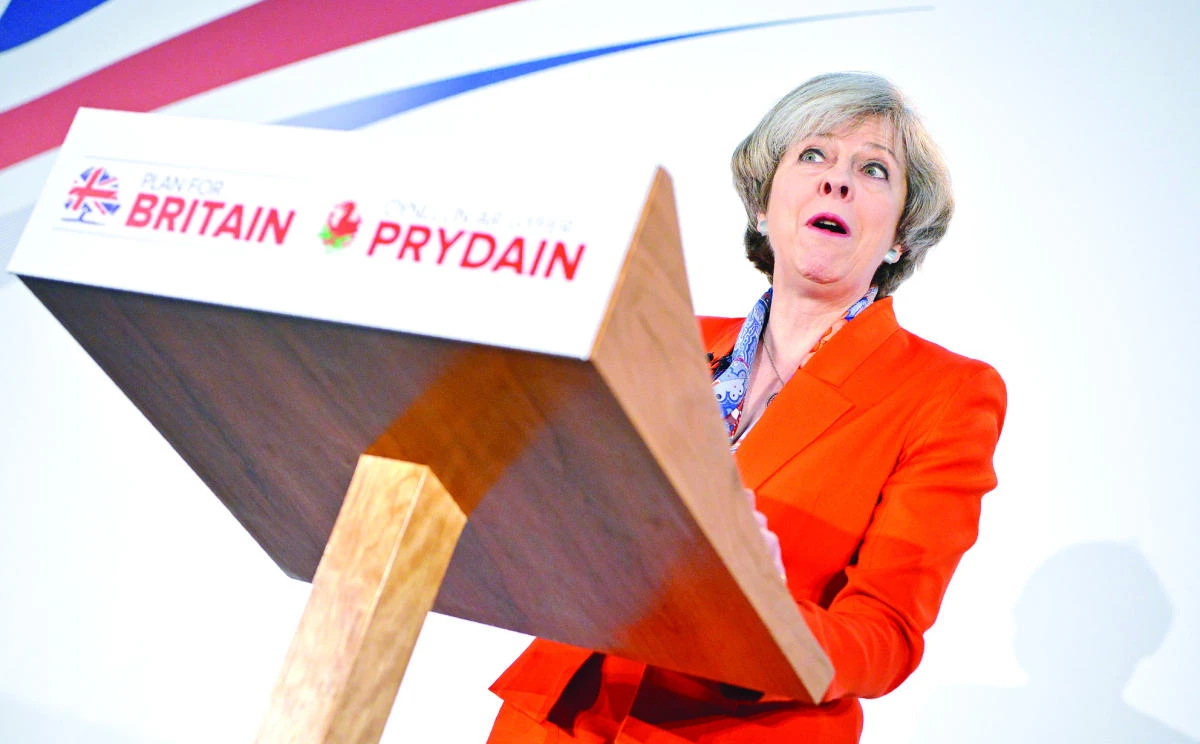 British Prime Minister Theresa has said she wants to leave the European single market in order to be able to control immigration. (AFP)