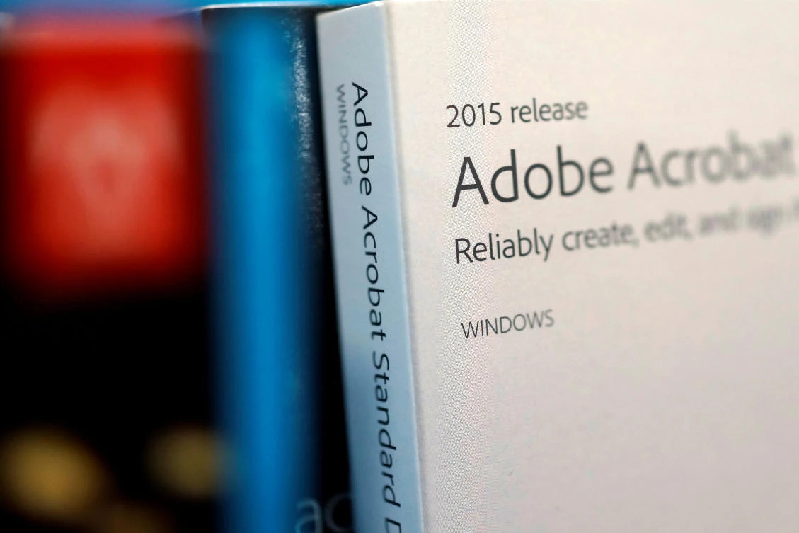 An Adobe Systems Inc software box. (Reuters)