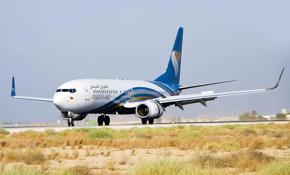The 3 1/2-hour Oman Air flight will be with Boeing 737-800.