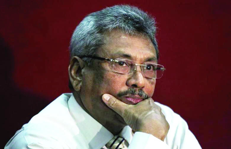 Sri Lanka’s former defense secretary Gotabhaya Rajapaksa.