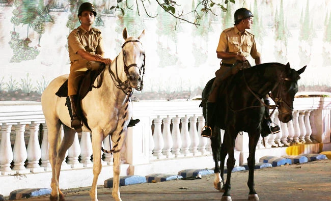 Horse mounted Indian policemen guard in Kolkata, India, in this file photo. (AP)