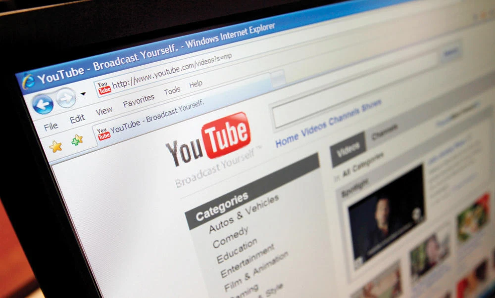 A March 18, 2010 file photo shows the YouTube website in Los Angeles. AT&T, Verizon and several other major advertisers are suspending their marketing campaigns on Google's YouTube site after discovering their brands have been appearing alongside videos promoting terrorism and other unsavory subjects. (AP)