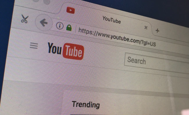 An image of the YouTube website. (AP)