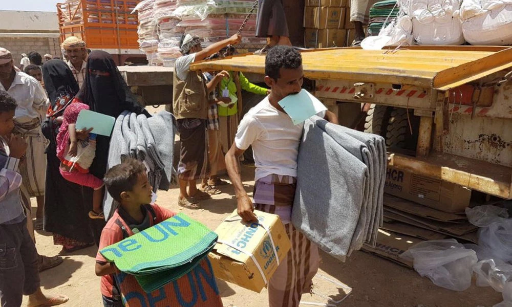 Aid reaches Yemen’s Mokha district where thousands are displaced by war