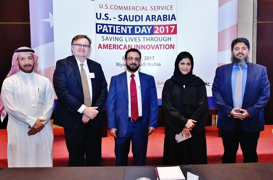 A panel of speakers at US-Saudi Patient Day organized on Friday in Riyadh. (AN photo)