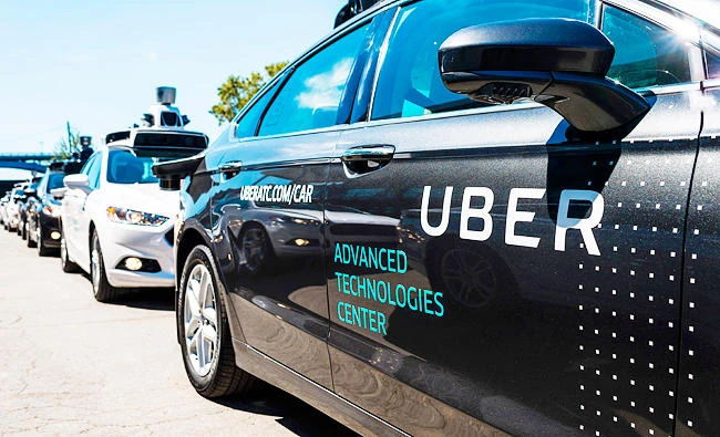 This file photo taken on September 13, 2016 shows pilot models of the Uber self-driving car at the Uber Advanced Technologies Center in Pittsburgh, Pennsylvania. (AFP)
