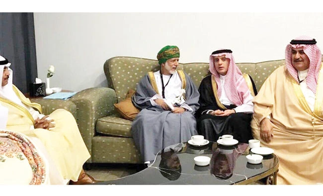 Saudi Foreign Minister Adel Al-Jubeir holds talks in Amman with his counterparts from Gulf Cooperation Council (GCC) states. (SPA)