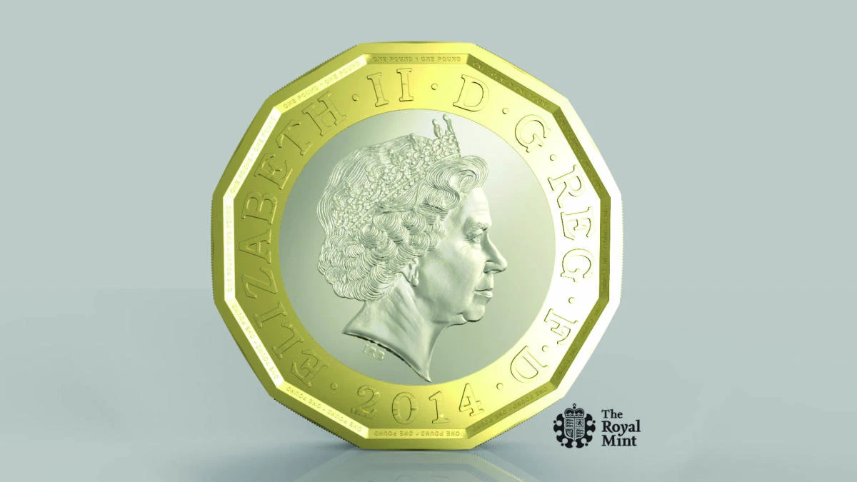 Britain's new £1 coin with the symbols of England, Scotland, Wales and Northern Ireland goes into circulation from Tuesday. (AFP)