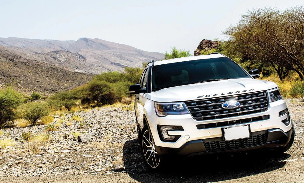 The strong unibody structure of Explorer helps to protect occupants in case of a collision.